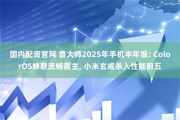 国内配资官网 鲁大师2025年手机半年报: ColorOS蝉联流畅霸主, 小米玄戒杀入性能前五